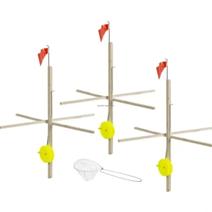 Celsius 3 Pack Tip Up w/Line & Net - Your Premium Fishing Gear Store Rods Lines Baits Accessories^ Cheap