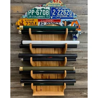 Custom Trout Rod Rack - Hickory - Your Premium Fishing Gear Store Rods Lines Baits Accessories^ Discount