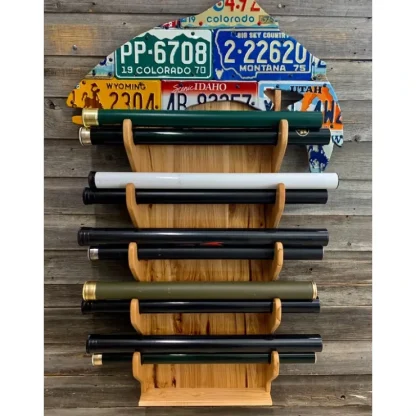 Custom Trout Rod Rack - Hickory - Your Premium Fishing Gear Store Rods Lines Baits Accessories^ Discount
