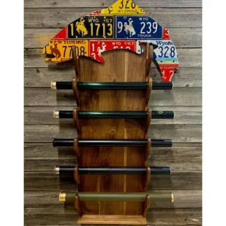 Custom Trout Rod Rack - Walnut - Your Premium Fishing Gear Store Rods Lines Baits Accessories^ Best Sale
