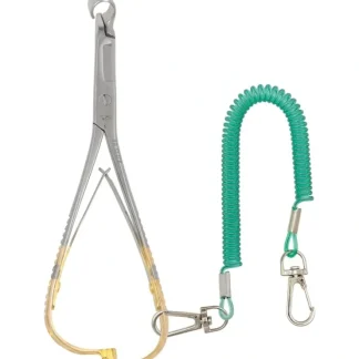 Dr. Slick SlickRelease Mitten Scissor Clamp 5" Gold Handles 5mm ID Release Tube Curved (1/2) - Your Premium Fishing Gear Store Rods Lines Baits Accessories^ Outlet