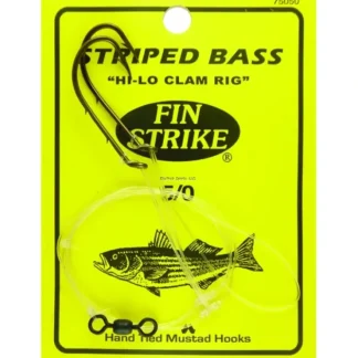 Fin Strike Striped Bass Rigs Baitholder Brnz, Sz 5/0, 2Pk, Hi-Lo Clam Rig - Your Premium Fishing Gear Store Rods Lines Baits Accessories^ Cheap