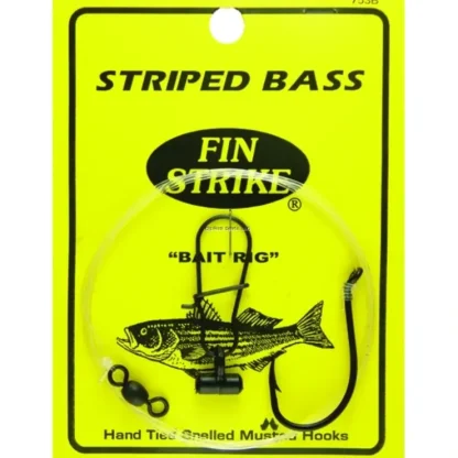 Fin Strike Striped Bass Rigs Beak Octopus, Blk, Bait Rig w/Swivel & Sinker Slide - Your Premium Fishing Gear Store Rods Lines Baits Accessories^ Sale