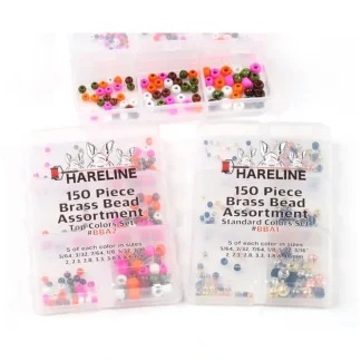 Hareline 150 Piece Brass Bead Assortment STD. Colors - Your Premium Fishing Gear Store Rods Lines Baits Accessories^ Store