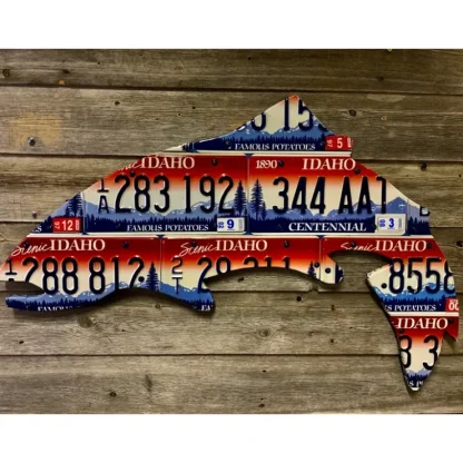 Idaho Trout License Plate Art - Your Premium Fishing Gear Store Rods Lines Baits Accessories^ Best Sale