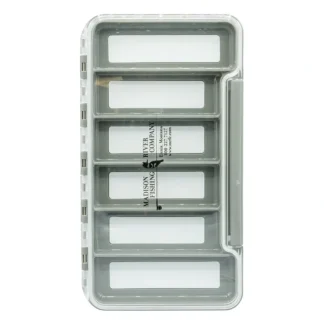 Logo Waterproof Clear Thin Fly Box 6 Magnetic Compartments - Your Premium Fishing Gear Store Rods Lines Baits Accessories* Fly Fishing