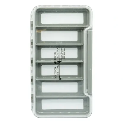 Logo Waterproof Clear Thin Fly Box 6 Magnetic Compartments - Your Premium Fishing Gear Store Rods Lines Baits Accessories* Fly Fishing