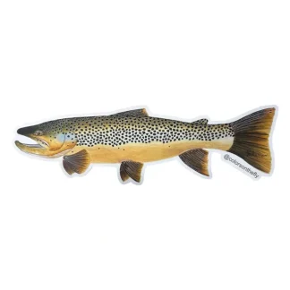 Mike Pepper "Colors on the Fly" 20" Brown Trout Sticker - Your Premium Fishing Gear Store Rods Lines Baits Accessories* Fly Fishing