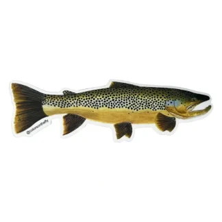 Mike Pepper "Colors on the Fly" 6" Brown Trout Sticker - Your Premium Fishing Gear Store Rods Lines Baits Accessories* Fly Fishing
