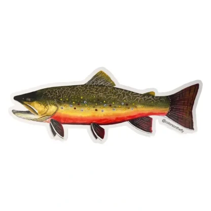 Mike Pepper "Colors on the Fly" 20" Brook Trout Sticker - Your Premium Fishing Gear Store Rods Lines Baits Accessories* Fly Fishing