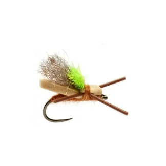 Mini Flopper Tan Barbless - Your Premium Fishing Gear Store Rods Lines Baits Accessories* Fly Fishing