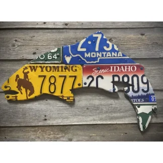24" Mixed Western State Trout License Plate Art - Your Premium Fishing Gear Store Rods Lines Baits Accessories^ Outlet