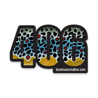 406 Montana Brown Trout Sticker Sticker - Your Premium Fishing Gear Store Rods Lines Baits Accessories^ Flash Sale