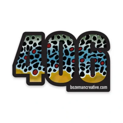 406 Montana Brown Trout Sticker Sticker - Your Premium Fishing Gear Store Rods Lines Baits Accessories^ Flash Sale