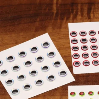 Oval Pupil 3D Adhesive Eyes - Your Premium Fishing Gear Store Rods Lines Baits Accessories* Fly Fishing