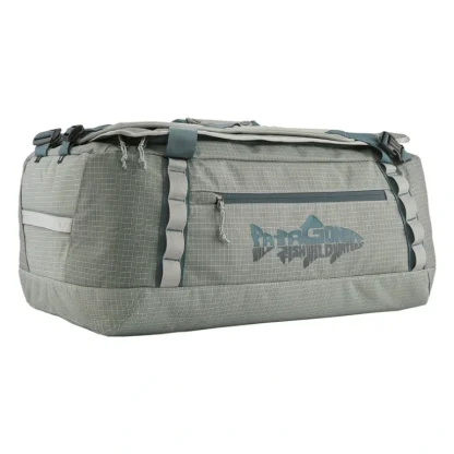 Patagonia Black Hole Duffel 55L Wild Waterline: Sleet Green - Your Premium Fishing Gear Store Rods Lines Baits Accessories* Fishing Line