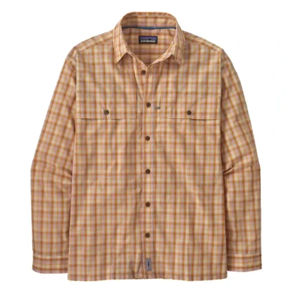 Patagonia L/S Island Hopper Shirt Mirrored: Golden Caramel - Your Premium Fishing Gear Store Rods Lines Baits Accessories* Fly Fishing