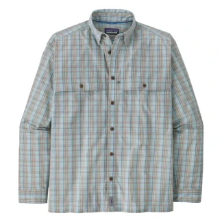 Patagonia L/S Island Hopper Shirt Down River: Steam Blue - Your Premium Fishing Gear Store Rods Lines Baits Accessories* Fly Fishing