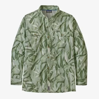 Patagonia L/S Sol Patrol Shirt, Tropical Fusion: Camp Green - Your Premium Fishing Gear Store Rods Lines Baits Accessories* Fishing Line