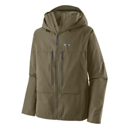 Patagonia Swiftcurrent Wading Jacket Sage Khaki - Your Premium Fishing Gear Store Rods Lines Baits Accessories* Fishing Line