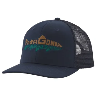 Patagonia Take a Stand Trucker Hat New Navy w/Wild Waterline - Your Premium Fishing Gear Store Rods Lines Baits Accessories* Fishing Line