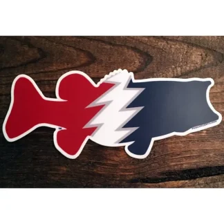 Pesca Muerta Bass Sticker - Grateful - Your Premium Fishing Gear Store Rods Lines Baits Accessories* Fly Fishing