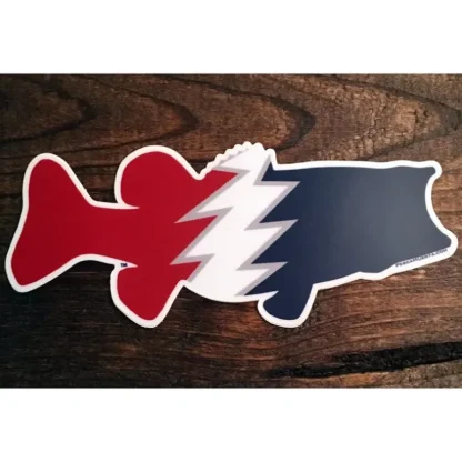 Pesca Muerta Bass Sticker - Grateful - Your Premium Fishing Gear Store Rods Lines Baits Accessories* Fly Fishing