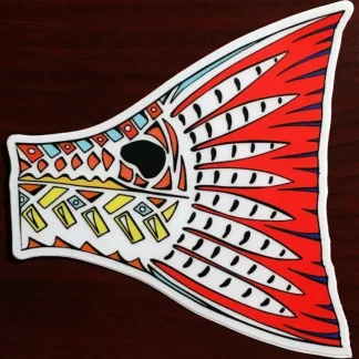 Pesca Muerta Funky Redfish Tail Sticker - Your Premium Fishing Gear Store Rods Lines Baits Accessories* Fly Fishing