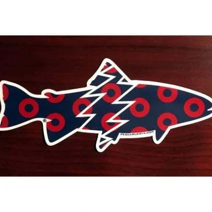 Pesca Muerta Trout x Donuts Sticker - Grateful - Your Premium Fishing Gear Store Rods Lines Baits Accessories* Fly Fishing