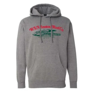 R. L. Winston Heritage Hoodie Heather Gray - Your Premium Fishing Gear Store Rods Lines Baits Accessories* Rods
