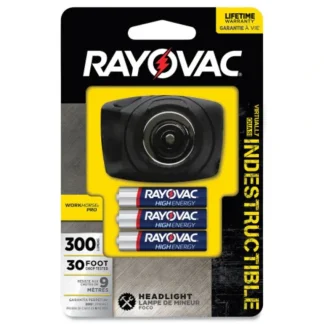 Rayovac Indestructible 180 Lumen 3AAA Head Lamp/w batts - Your Premium Fishing Gear Store Rods Lines Baits Accessories* Fishing Line