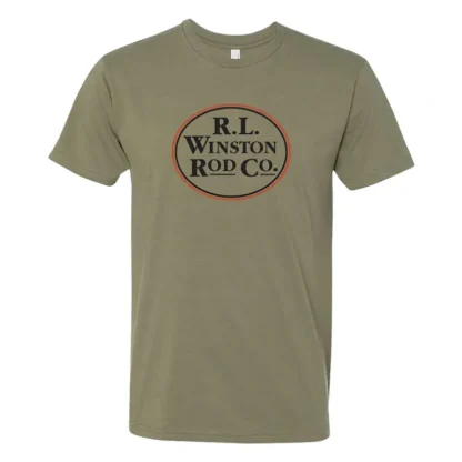 R.L. Winston Logo T-Shirt Olive - Your Premium Fishing Gear Store Rods Lines Baits Accessories* Rods