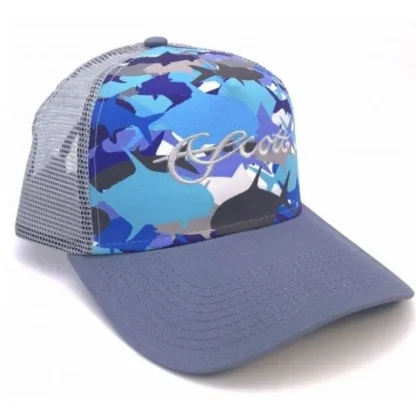 Scott Fly Rods Grey Mesh Saltwater Fish Camo Hat - Your Premium Fishing Gear Store Rods Lines Baits Accessories* Rods
