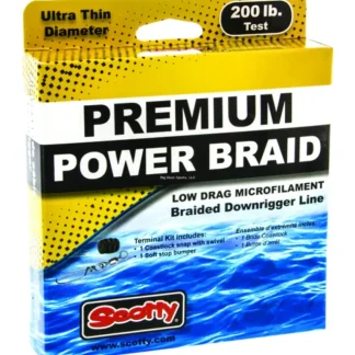 Scotty Premium Braided Downrigger Line 200Lb 400Ft Spool w/Kit - Your Premium Fishing Gear Store Rods Lines Baits Accessories* Fishing Line