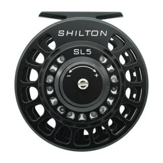 Shilton SL5 (7-8wt) Reel Black Left Hand - Your Premium Fishing Gear Store Rods Lines Baits Accessories* Fishing Line