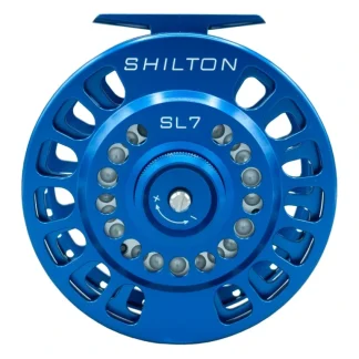Shilton SL7 (11-12wt) Reel Blue Left Hand - Your Premium Fishing Gear Store Rods Lines Baits Accessories* Fishing Line