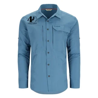 Simms 40th Logo Guide Shirt Neptune - Your Premium Fishing Gear Store Rods Lines Baits Accessories* Fishing Line