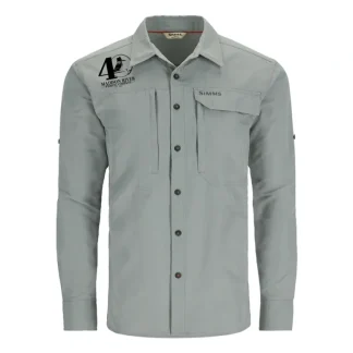 Simms 40th Logo Guide Shirt Cinder - Your Premium Fishing Gear Store Rods Lines Baits Accessories* Fishing Line