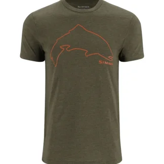 Simms Trout Outline T-Shirt - Your Premium Fishing Gear Store Rods Lines Baits Accessories* Fishing Line