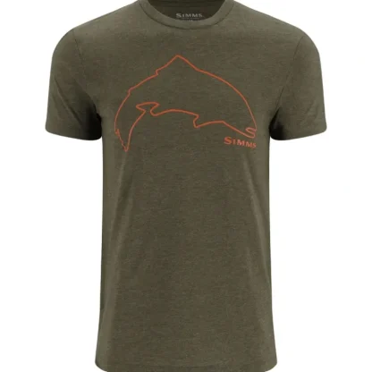 Simms Trout Outline T-Shirt - Your Premium Fishing Gear Store Rods Lines Baits Accessories* Fishing Line