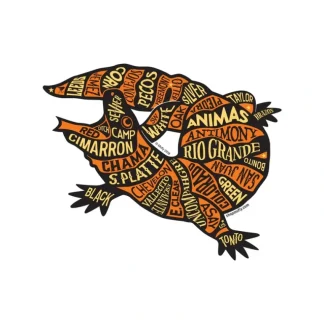 Southwestern US Rivers Sticker - Your Premium Fishing Gear Store Rods Lines Baits Accessories* Fly Fishing