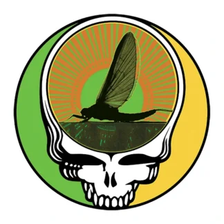 Steal Your Face Green Drake 4" - Grateful - Your Premium Fishing Gear Store Rods Lines Baits Accessories* Fly Fishing