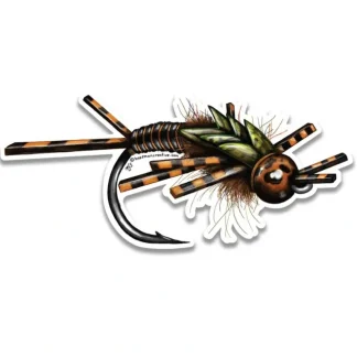 Stonefly Sketch Sticker - Your Premium Fishing Gear Store Rods Lines Baits Accessories* Fly Fishing