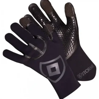 Stormr Cast Kevlar Neoprene Gloves, Black - Your Premium Fishing Gear Store Rods Lines Baits Accessories* Fishing Line