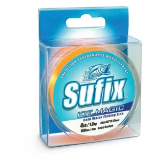 Sufix Ice Magic Monofilament Ice Fishing Line, [2-8lb, 100-300yd, Neon Orange] - Your Premium Fishing Gear Store Rods Lines Baits Accessories* Fishing Line