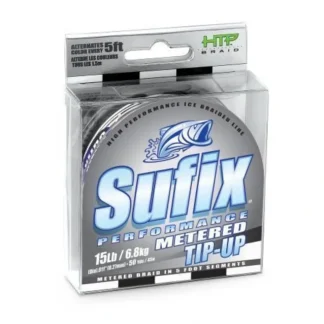 Sufix Performance Tip Up Braided Line 50yd Spools Black and Metered - Your Premium Fishing Gear Store Rods Lines Baits Accessories* Fishing Line