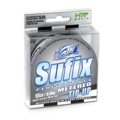 Sufix Performance Tip Up Braided Line 50yd Spools Black and Metered - Your Premium Fishing Gear Store Rods Lines Baits Accessories* Fishing Line