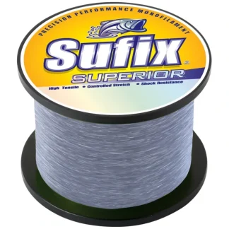 Sufix Superior Monofilament Line 30lb .022" Diameter Smoke Blue 3950 Yards - Your Premium Fishing Gear Store Rods Lines Baits Accessories* Fishing Line