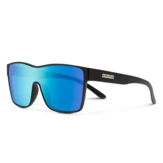 Suncloud Biff Matte Black Polarized Blue Mirror - Your Premium Fishing Gear Store Rods Lines Baits Accessories* Fly Fishing