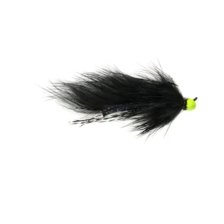 Tactical Hot Head Jig Zonker Black Barbless - Your Premium Fishing Gear Store Rods Lines Baits Accessories* Shop All
